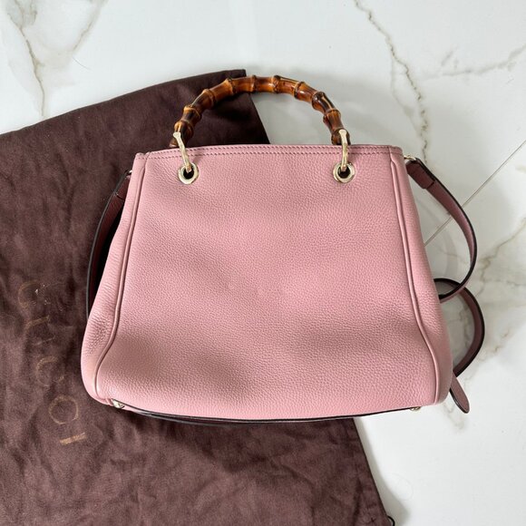 Gucci Bamboo Tote in Blush - Picture 2 of 16
